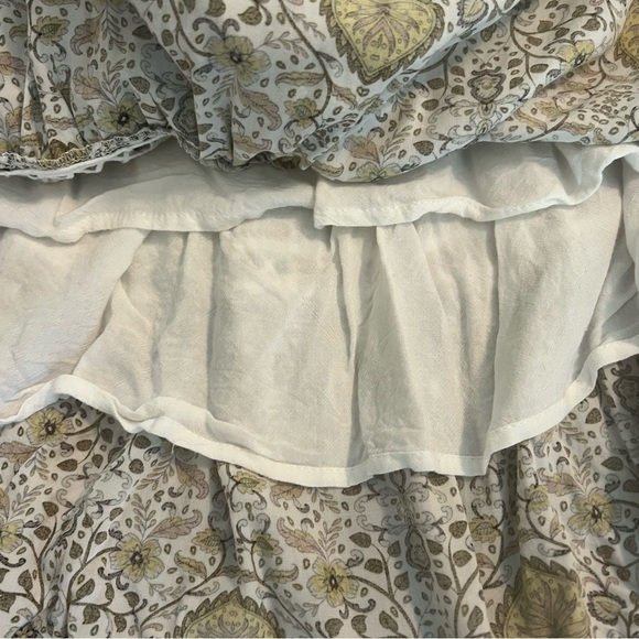 Abel the Label Anthropologie Paisley Floral Tiered Halter Mini Dress size Small - Picture 9 of 12